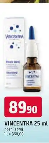 Trefa VINCENTKA 25 ml nosní sprej nabídka