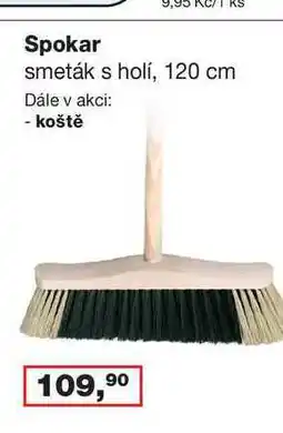 Ráj drogerie Spokar smeták s holí, 120 cm nabídka