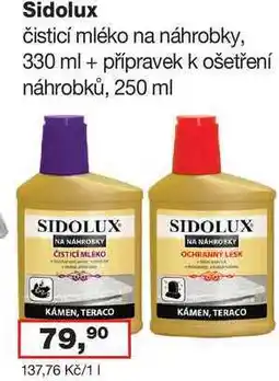 Ráj drogerie Sidolux čisticí mléko na náhrobky, 330 ml + přípravek k ošetření náhrobků, 250 ml nabídka