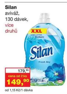 Ráj drogerie Silan aviváž, 130 dávek, více druhů nabídka