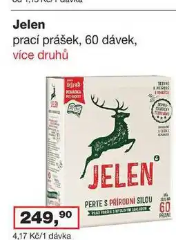 Ráj drogerie Jelen prací prášek, 60 dávek, více druhů nabídka