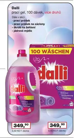 Ráj drogerie Dalli prací gel, 100 dávek, více druhů nabídka