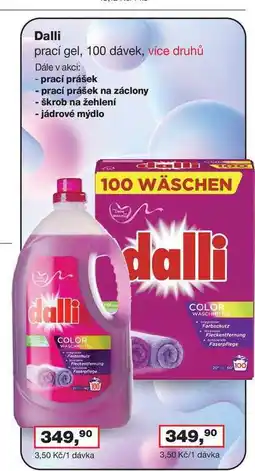 Ráj drogerie Dalli prací prášek, 100 dávek, více druhů nabídka
