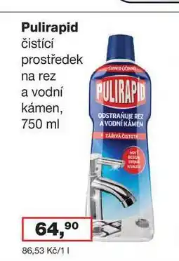 Ráj drogerie Pulirapid čistící prostředek na rez a vodní kámen, 750 ml nabídka