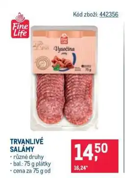 Makro Trvanlivé salámy nabídka
