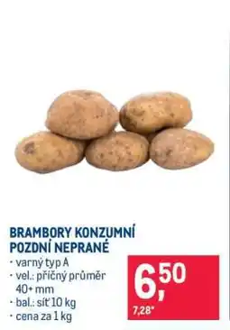 Makro Brambory konzumní pozdní neprané nabídka