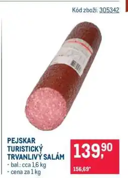 Makro PEJSKAR TURISTICKÝ TRVANLIVÝ SALÁM nabídka