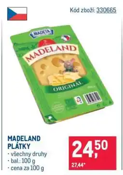 Makro Madeland plátky nabídka