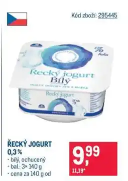 Makro Řecký jogurt 0,3 % nabídka