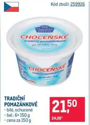 Makro Tradiční pomazánkové nabídka