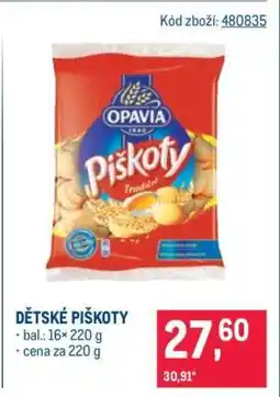 Makro Dětské piškoty nabídka