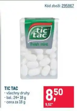 Makro Tic Tac nabídka