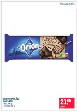 Makro Orion Čokoláda na vaření nabídka
