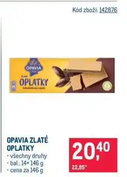 Makro Opavia Zlaté Oplatky nabídka