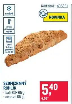 Makro Sedmizrnný rohlík nabídka