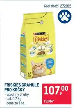 Makro Friskies granule pro kočky nabídka