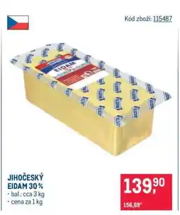 Makro Jihočeský eidam 30 % nabídka