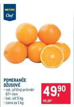 Makro Pomeranče džusové nabídka