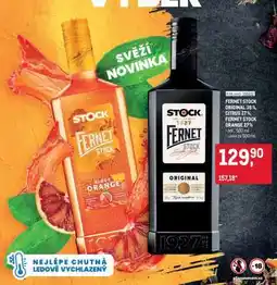 Makro FERNET STOCK ORIGINAL 38 %, CITRUS 27 %, FERNET STOCK ORANGE 27 % nabídka