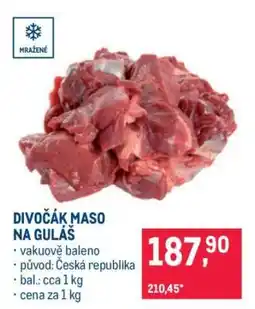 Makro Divočák maso na guláš nabídka