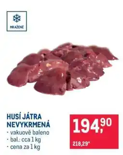 Makro Husí játra nevykrmená nabídka