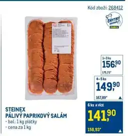 Makro STEINEX PÁLIVÝ PAPRIKOVÝ SALÁM nabídka