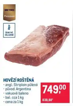 Makro Hovězí roštěná nabídka