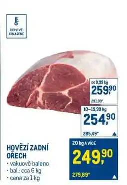 Makro Hovězí zadní ořech nabídka
