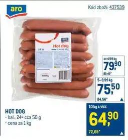 Makro Hot Dog nabídka