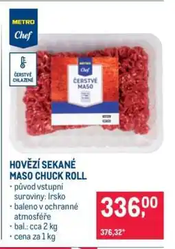 Makro Hovězí sekané maso Chuck roll nabídka