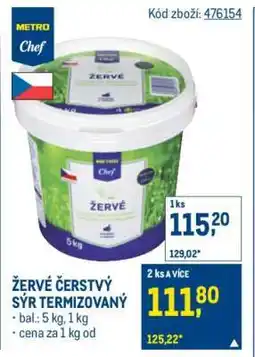 Makro ŽERVÉ ČERSTVÝ SÝR TERMIZOVANÝ nabídka