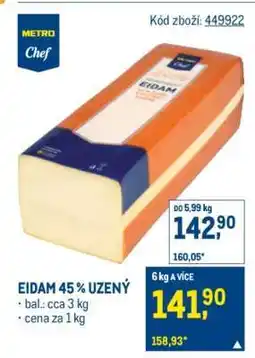 Makro Eidam 45 % uzený nabídka