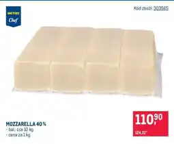 Makro Mozzarella 40 % nabídka