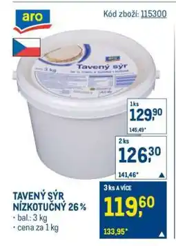 Makro Tavený sýr nízkotučný 26 % nabídka
