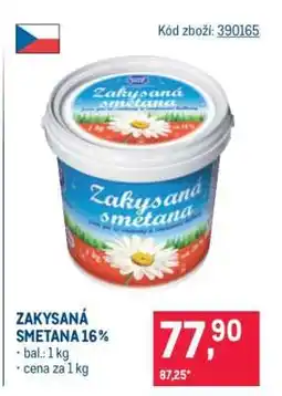 Makro Zakysaná smetana 16% nabídka