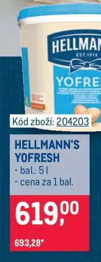 Makro Hellmann’s Yofresh nabídka