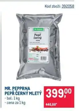 Makro MR. PEPPRNA PEPŘ ČERNÝ MLETÝ nabídka