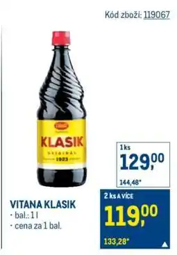 Makro Vitana Klasik nabídka