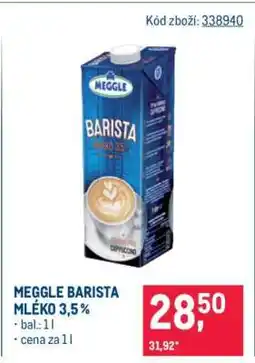 Makro Meggle barista mléko 3,5 % nabídka