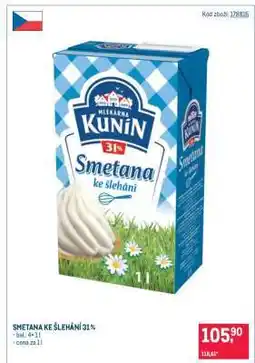 Makro Smetana ke šlehání 31 % nabídka