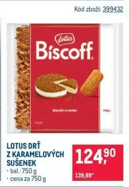 Makro LOTUS DRŤ Z KARAMELOVÝCH SUŠENEK nabídka