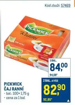 Makro Pickwick čaj Ranní nabídka