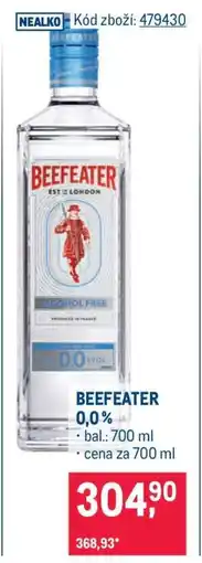 Makro BEEFEATER 0,0% nabídka