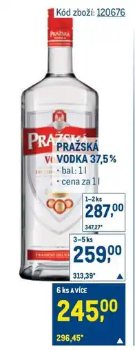 Makro Pražská Vodka 37,5 % nabídka