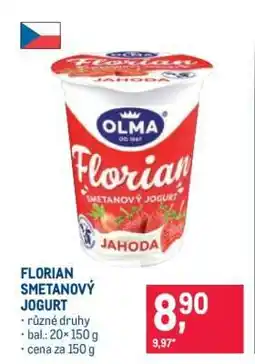 Makro Florian Smetanový jogurt nabídka