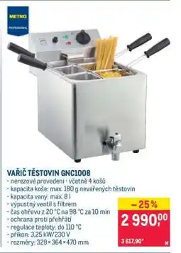 Makro VAŘIČ TĚSTOVIN GNC1008 nabídka