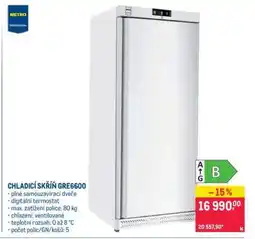 Makro CHLADICÍ SKŘÍŇ GREG600 nabídka