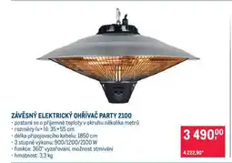 Makro Závěsný elektrický ohřívač Party 2100 nabídka