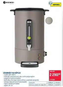Makro ZÁSOBNÍKY NA NÁPOJE nabídka