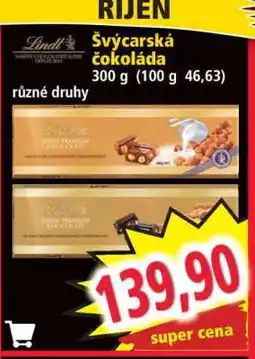 Norma ŠVÝCARSKÁ ČOKOLÁDA nabídka